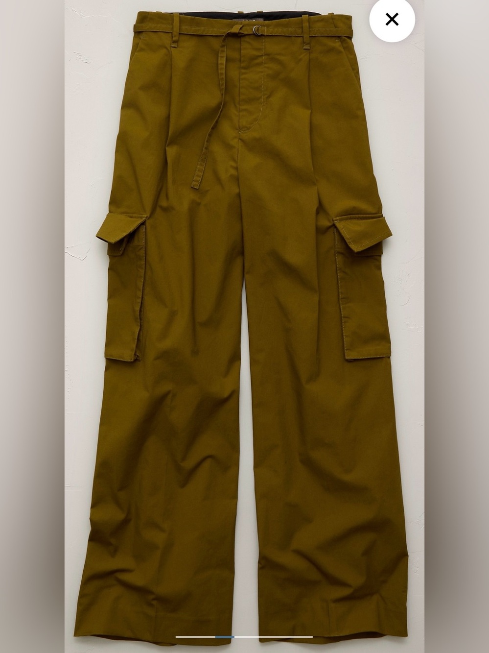 NWT American Eagle Olive Cargo Pants - Wide Leg Utility Trouser